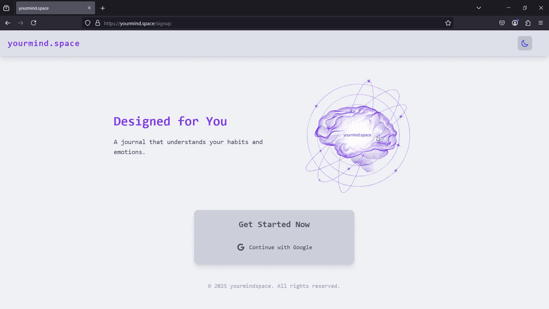 yourmind.space - AI-Powered Journaling Assistant