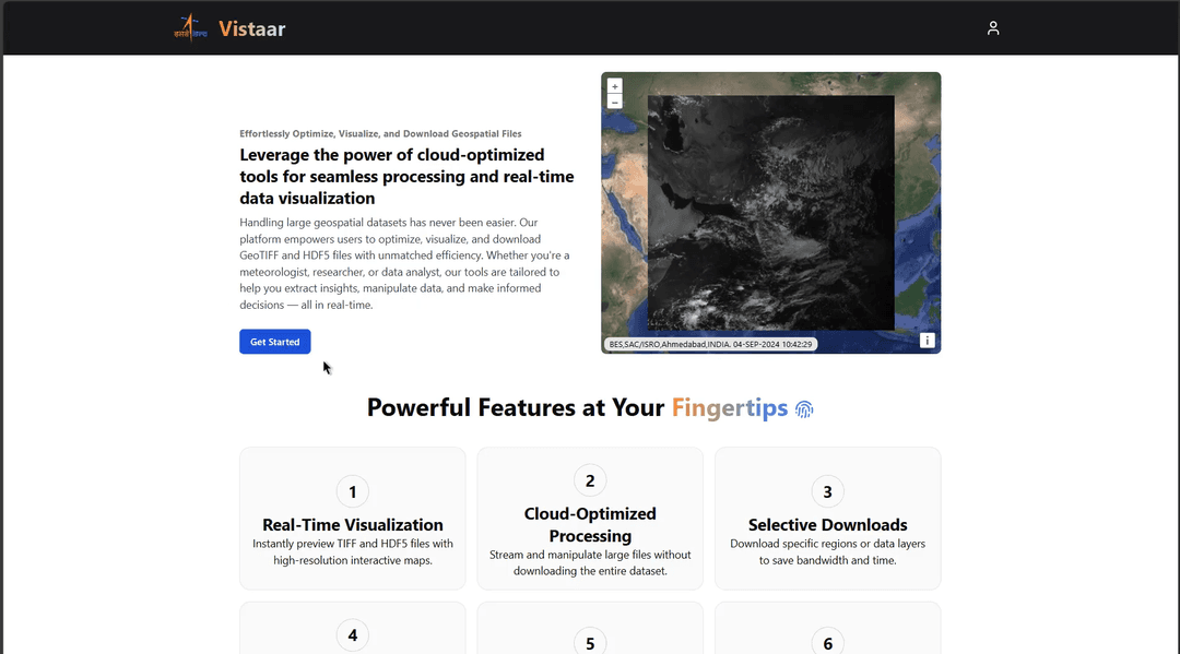 Vistaar - ISRO Satellite Data Platform